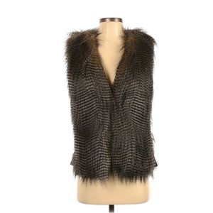 Forever 21 Contemporary Faux Fur Vest - Small